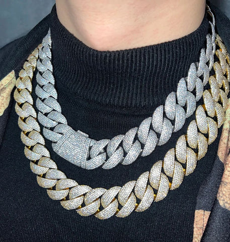 Cuban Link Iced Out Moissanite Diamond Hip Hop Chain