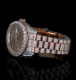 Iced Out Elegant Moissanite Diamond Wrist Watch For Him