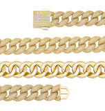 Iced Out Moissanite Cuban Link Hip Hop Bracelet For Him