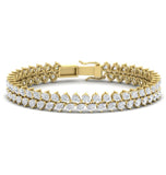 Pear Cut Moissanite Tennis Bracelet For Women