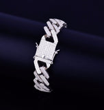 Iced Out Cuban Link Moissanite Hip Hop Bracelet