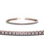 Princess Cut Moissanite Tennis Bracelet