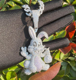 Bling Bunny Moissanite Iced Out Hip Hop Pendant