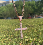 Moissanite Iced Out Elegant Cross Pendant Gift