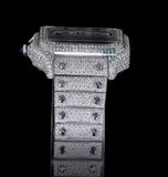 Moissanite Diamond Bust Down Rapper Style Wrist Watch