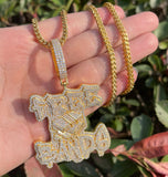 Free Bands Iced Out Moissanite Hip Hop Pendant