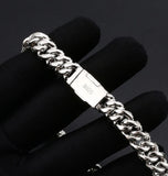 Iced Out VVS1 Moissanite Diamond Cuban Chain For Men's