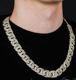 Baguette Cut Moissanite Iced Out Rapper Style Hip Hop Chain