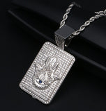 Iced Out Hamsa Hand Moissanite Hip Hop Pendant