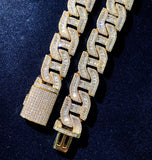 Mariner Link Baguette Cut Moissanite Hip Hop Chain