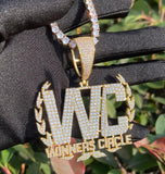 Iced Out Winners Circle Letter Moissanite Hip Hop Pendant