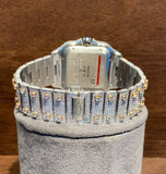 Baguette Cut Moissanite Iced Out Dual Tone Watch