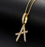 VVS1 Moissanite Alphabet Letter Hip Hop Pendant