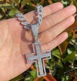 Moissanite Iced Out Cross Hip Hop Pendant For Him