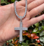 Iced Out Moissanite Unisex Cross Pendant Gift