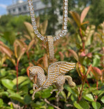 Pegasus Moissanite Iced Out Hip Hop Pendant