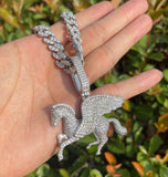 Pegasus Moissanite Iced Out Hip Hop Pendant