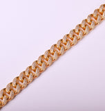 Cuban Link Iced Out VVS1 Moissanite Rapper Style Hip Hop Bracelet