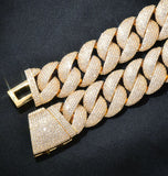 Cuban Link Iced Out Moissanite Diamond Hip Hop Chain