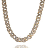 Iced Out Moissanite Diamond Infinity Link Hip Hop Chain