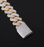 Iced Out Moissanite Diamond Cuban Link Rapper Style Chain