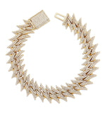Iced Out Moissanite Rapper Style Hip Hop Bracelet