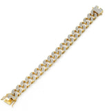 Cuban Link Iced Out Moissanite Hip Hop Bracelet