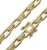 VVS1 Moissanite Rolo Link Hip Hop Bracelet For Men's