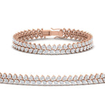 Pear Cut Moissanite Tennis Bracelet For Women