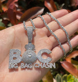 BIG BAG CHASIN Moissanite Custom Iced Out Pendant