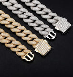 Fancy Iced Out Moissanite Diamond Cuban Chain For Him