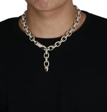 Iced Out Moissanite Diamond Rolo Link Hip Hop Chain