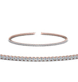 Round Cut Moissanite Diamond Tennis Bracelet