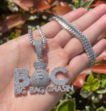 BIG BAG CHASIN Moissanite Custom Iced Out Pendant