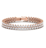 Pear Cut Moissanite Tennis Bracelet For Women