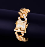 Iced Out Moissanite Rapper Style Hip Hop Bracelet