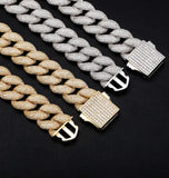 Cuban Link Moissanite Diamond Iced Out Hip Hop Chain