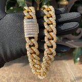 Baguette Cut Moissanite Cuban Link Chain