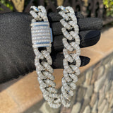 Baguette Cut Moissanite Cuban Link Chain