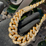 Baguette Cut Moissanite Cuban Link Chain