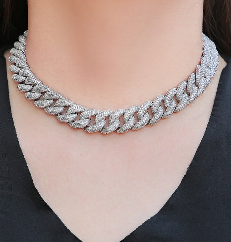Iced Out Hip Hop Chain Moissanite Cuban Chain