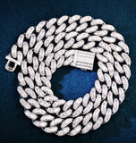 Iced Out Moissanite Diamond Cuban Link Chain