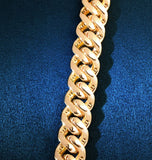 Iced Out Moissanite Diamond Cuban Link Chain