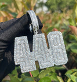 Personalized Number 448 Moissanite Hip Hop Pendant