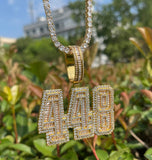 Personalized Number 448 Moissanite Hip Hop Pendant