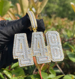 Personalized Number 448 Moissanite Hip Hop Pendant