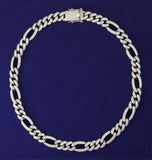 Iced Out Moissanite Diamond  Figaro Link Hip Hop Chain