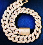 Moissanite Iced Out Cuban Link Hip Hop Chain