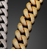 Iced Out Moissanite Cuban Link Chain