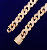 Infinity Link Iced Out Moissanite Diamond Hip Hop Chain